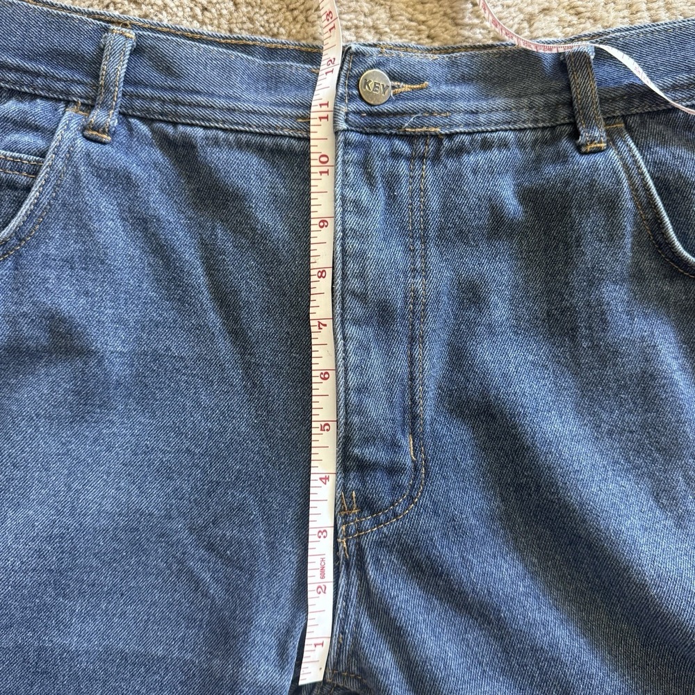 Key Workwear‎ Fleece Lined Jeans Men's 40x30 Indigo Enzyme Wash Insulated 4732 - Picture 10 of 16